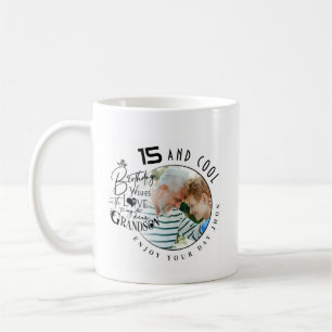 Simple Grandson Birthday Personalised Gift Coffee Mug