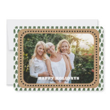 Simple Green and White Christmas Tree