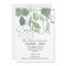 Simple Green Eucalyptus We're Engaged Invitation