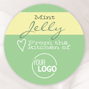 Simple Green Food Cake Cookie Labels Calligraphy