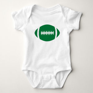 Simple Green Football Baby Customisable Body Suit Bodysuit