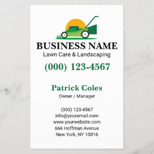 Simple Green Lawn Care & Landscaping Flyer