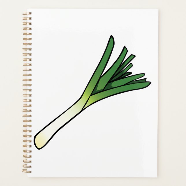 Simple Green Leek Vegetable Planner (Front)