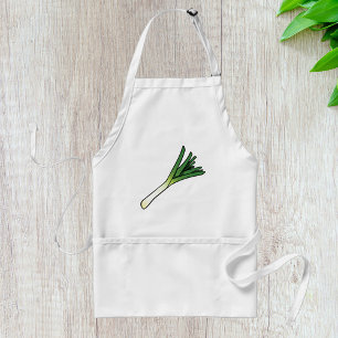 Simple Green Leek Vegetable Standard Apron