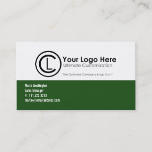 Simple Green Logo Business Cards