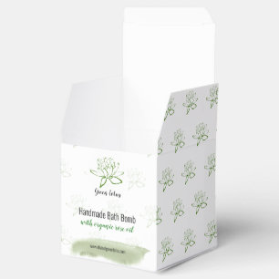Simple Green Lotus DIY Bath Product Favour Box