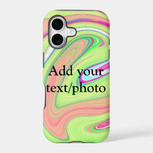 Simple green orange watercolor add your text name