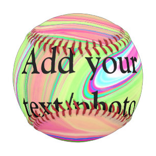 Simple green orange watercolor add your text name baseball