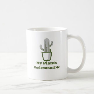 Simple green potted cacti  coffee mug