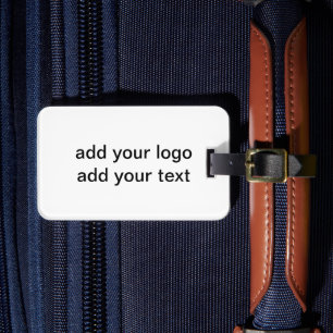 Simple green sparkle glitter add your logo number luggage tag