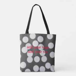 Simple green sparkle glitter add your logo number tote bag