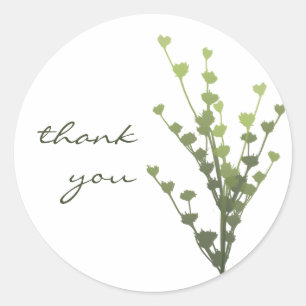 Simple Green Sticker - Thank You