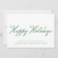 Simple Green Typography | Holiday Greetings