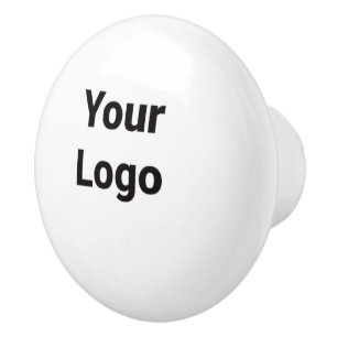 Simple green watercolor abstract add logo text min ceramic knob