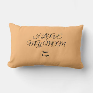 Simple green watercolor abstract add logo text min lumbar cushion