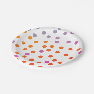 Simple green watercolor abstract add logo text min paper plate