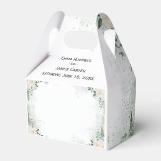Simple Greenery Boho Wedding Favour Boxes