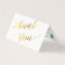 Simple Greenery Eucalyptus Gold Thank You Card