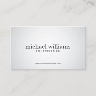 Simple Grey and Black Modern Minimal  Business Card