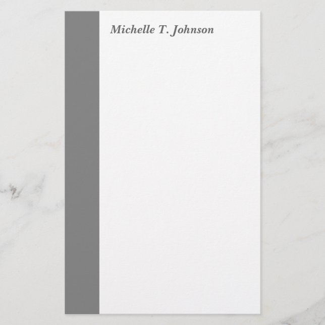 simple grey border stationery (Front)