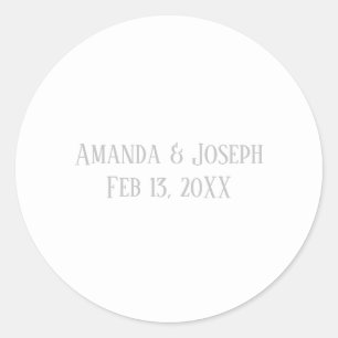 Simple Grey Design - Circle Sticker