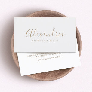 Simple Grey Handwritten Script Calligraphy Business Card