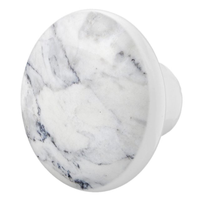Simple Grey Marble Texture Ceramic Knob (Right)