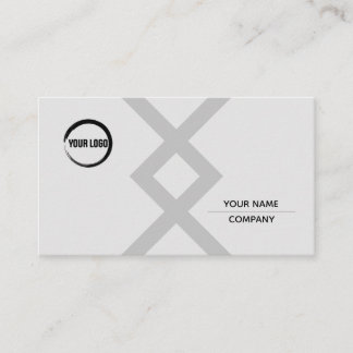 Simple grey minimalistic bussiness card design