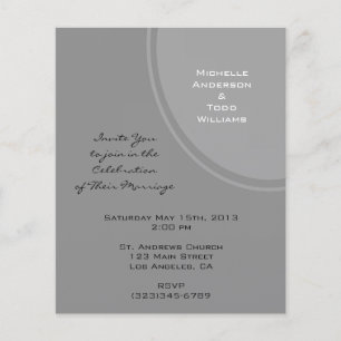 Simple Grey Modern Wedding