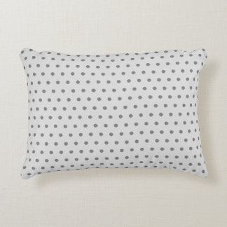 Simple Grey Polka Dot Pattern Decorative Cushion
