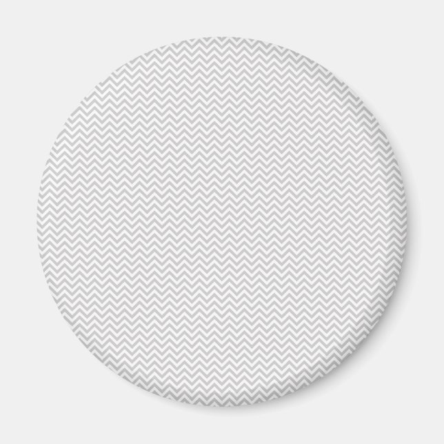 Simple Grey ZigZag Magnet (Front)