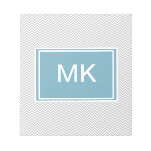 Simple Grey ZigZag Notepad