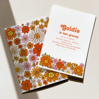 Simple Groovy Birthday Party Invitation