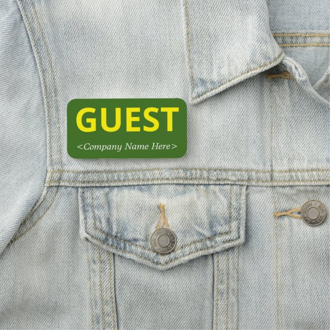 Simple "GUEST" Name Tag (In Situ)