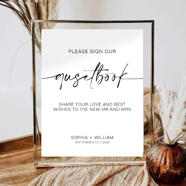 Simple guestbook sign | sign our guest book (Creator Uploaded)