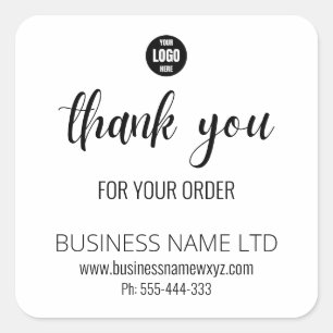 Simple Hair Salon Thank You Sticker