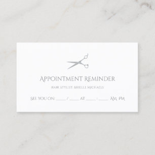 Simple Hair Stylist Scissors Modern Appointment