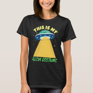 Simple Halloween Alien Costume T-Shirt