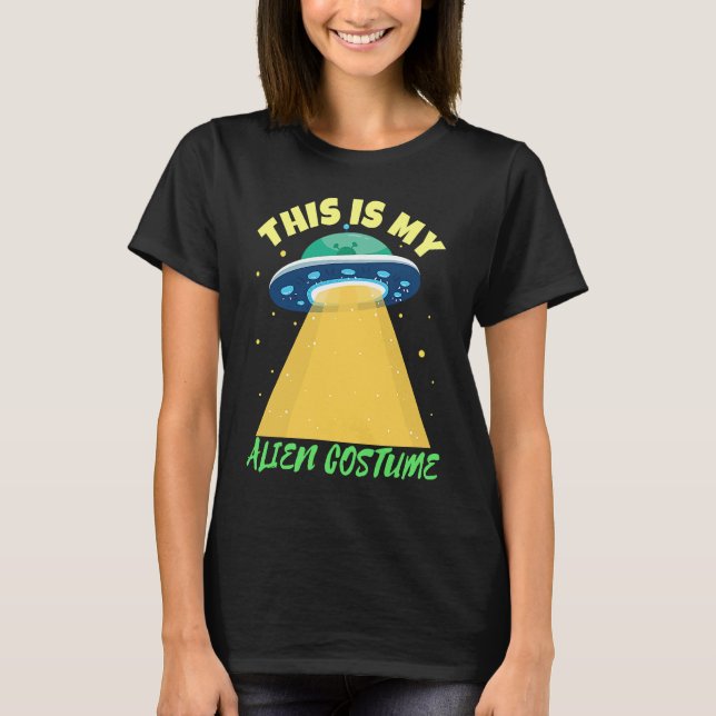 Simple Halloween Alien Costume T-Shirt (Front)