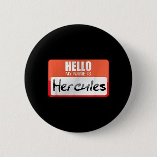 Simple Halloween Costume Idea _ Name Is Hercules 6 Cm Round Badge