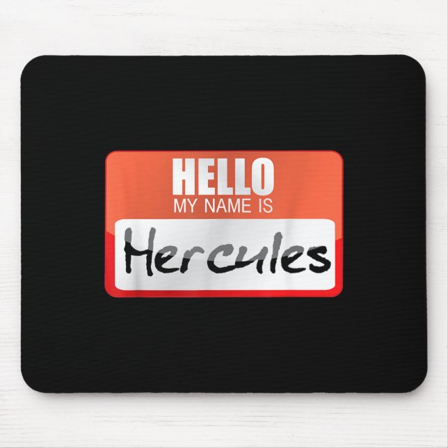 Simple Halloween Costume Idea _ Name Is Hercules Mouse Pad (Front)