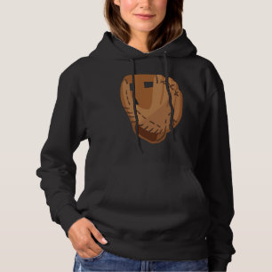 Simple Halloween costume idea softball baseball gl Hoodie