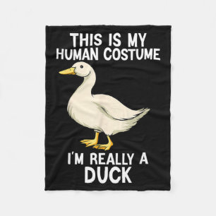 Simple Halloween Costumes for Men Women - Funny Fleece Blanket