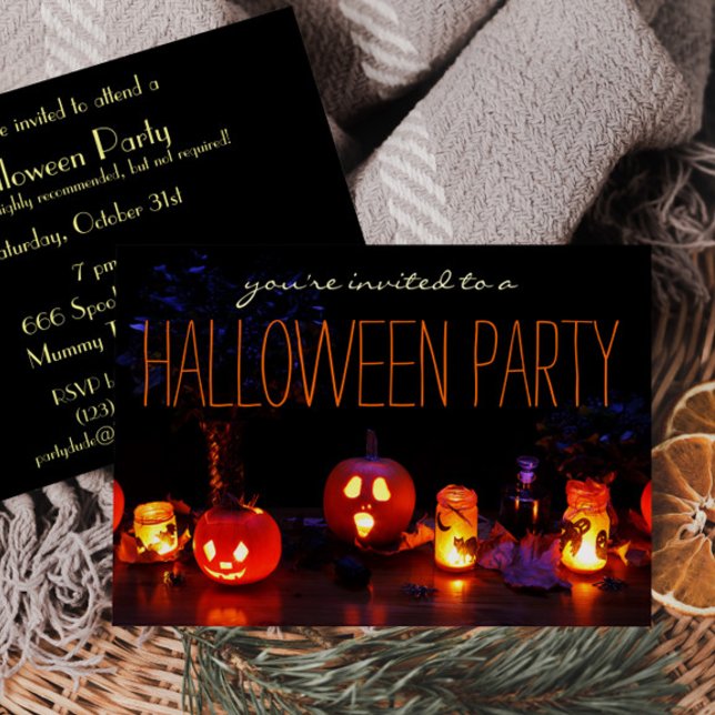 Simple Halloween Party Adult Invitations (Creator Uploaded)
