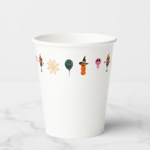 Simple Halloween Pumpkin face ghost scary Party Paper Cups