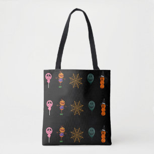 Simple Halloween Pumpkin face ghost scary Party Tote Bag