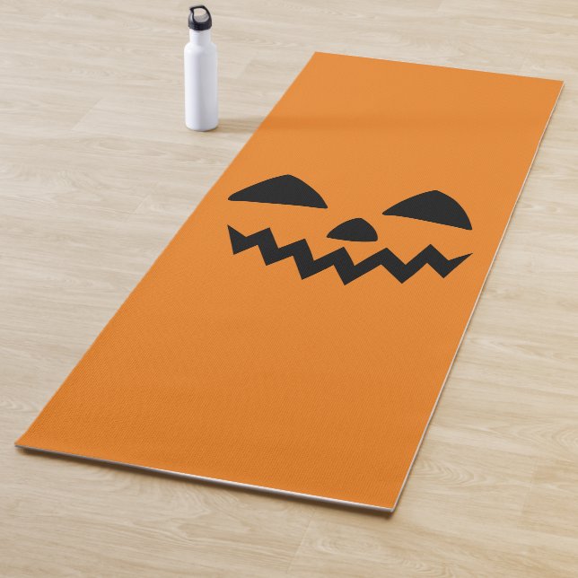 Simple Halloween Pumpkin face ghost scary Party Yoga Mat (In Situ)