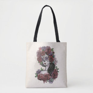 Simple Hand-drawn Dia de los Muertos   Tote Bag