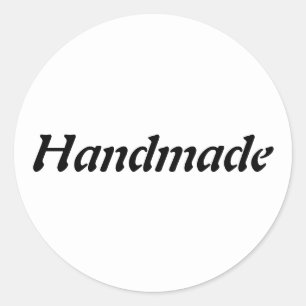 Simple Handmade Classic Round Sticker