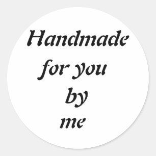 Simple Handmade Classic Round Sticker